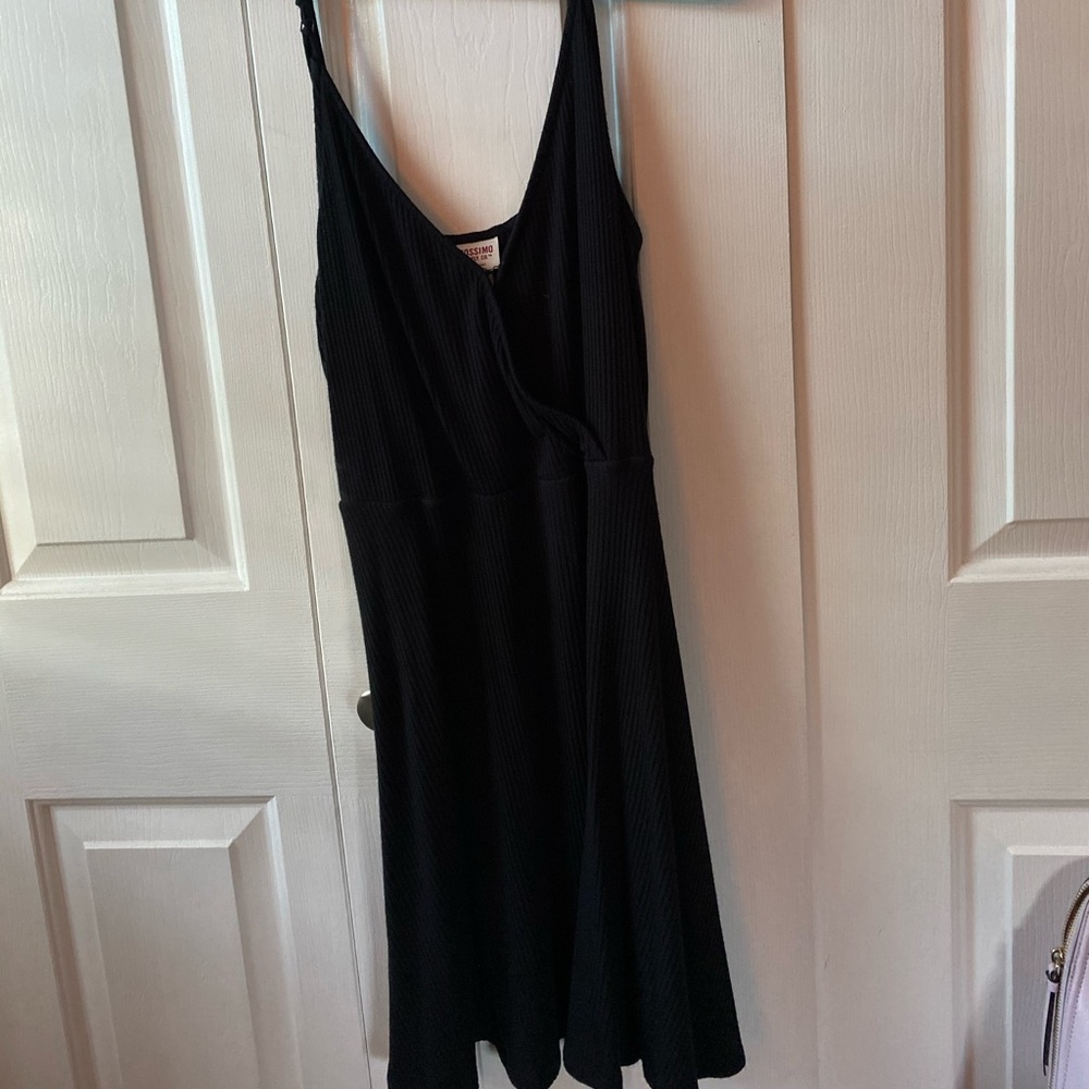 Tank top ribbed skater dress